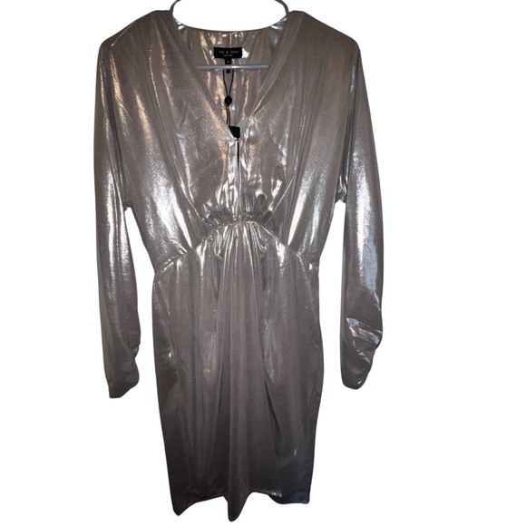 Rag & Bone Eloise Metallic Mini Dress - Picture 17 of 17